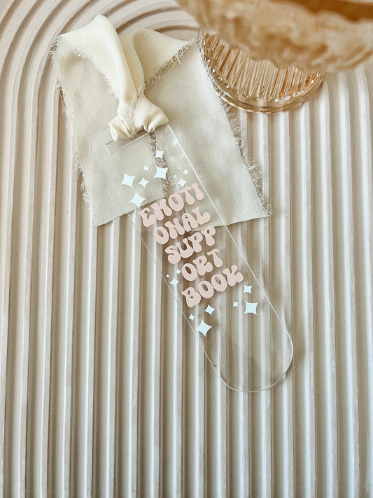 Emotional Support Book Bookmark