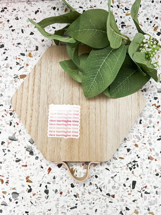 Steve Simp Clear Sticker