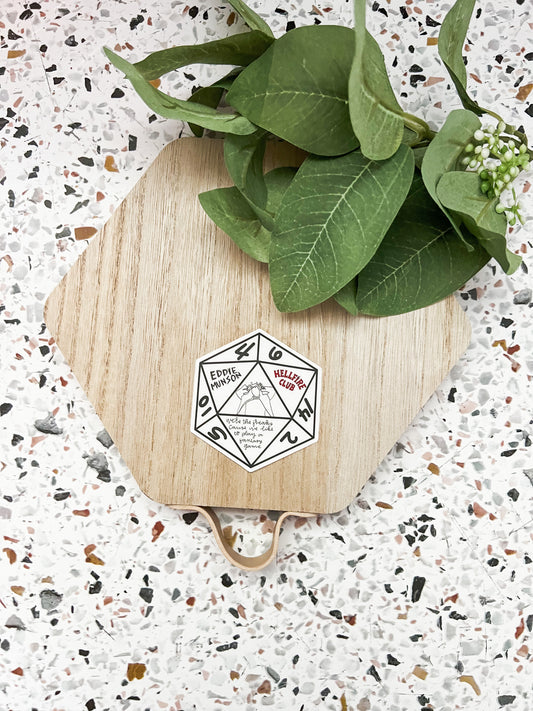 D20 Clear Sticker