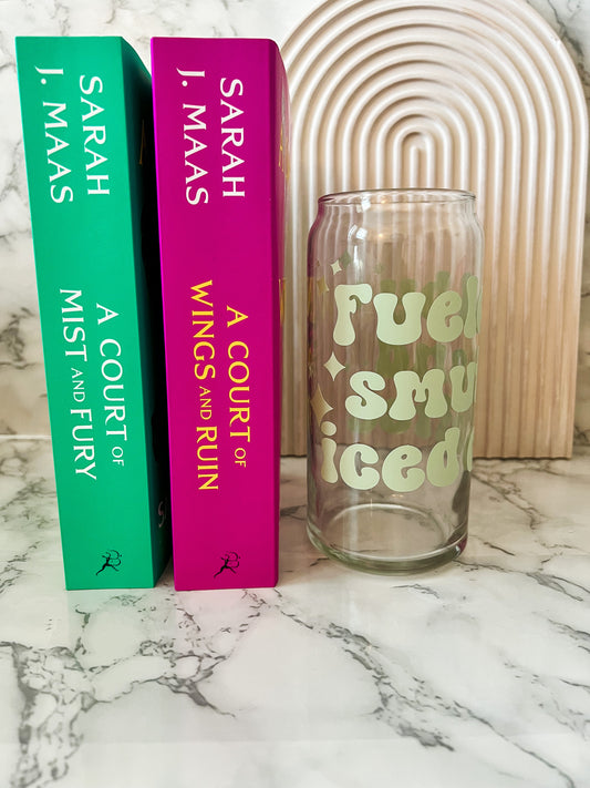 Fueled by Smut and Iced Coffee 20oz Glass
